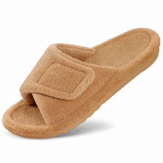 Soka Snugz fuzzy slipper - Khaki