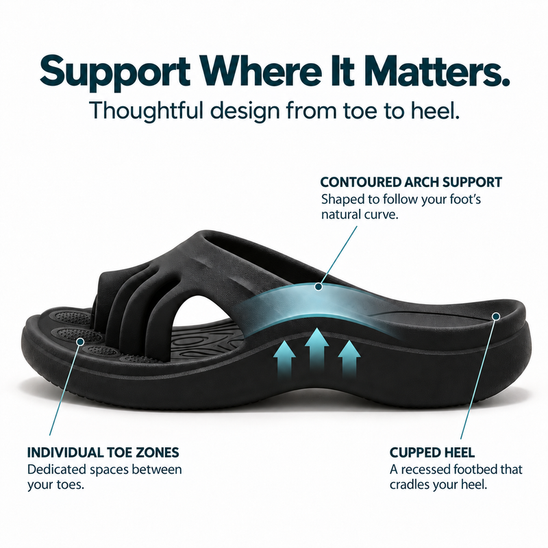 Toezen toe spacer close-up
